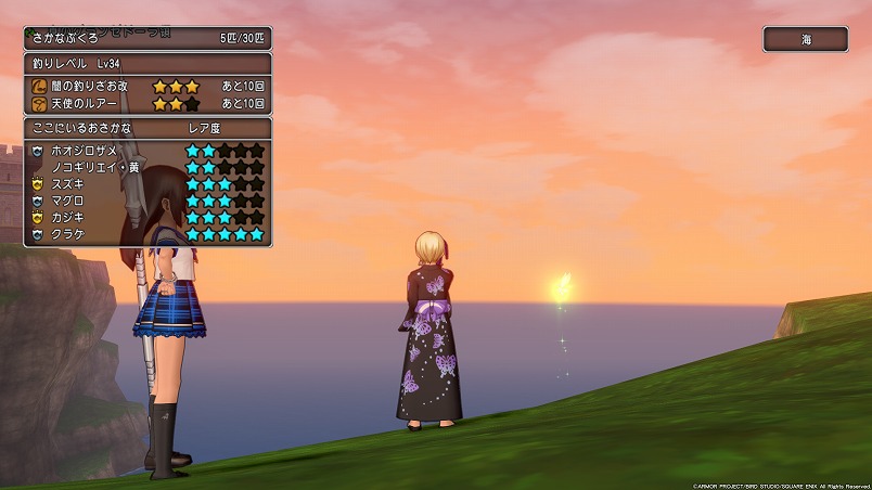 ドラクエ10 ノコギリエイ 黄を求めて釣りレベル上限解放クエストクリア Dq10 まさとるてぃあ