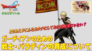 【ドラクエ10】マスタークラス・ガーディアンに備えて戦士＆パラディンをどう育成していくか？各職業の基礎を振り返る【DQ10】