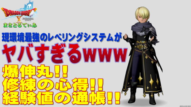 【ドラクエ10】経験値の通帳に修練+爆伸丸使っレベル上げしてみたので報告します！狩場例も載せときます、狙うべきは…スケアフレイルおすすめｗ【DQ10】