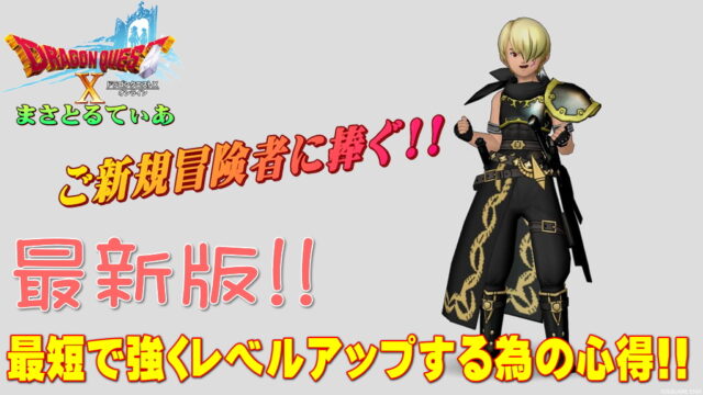 【ドラクエ10】初心者に捧ぐ最短で強くレベルアップする為の絶対的心得3点最新版！【DQ10】