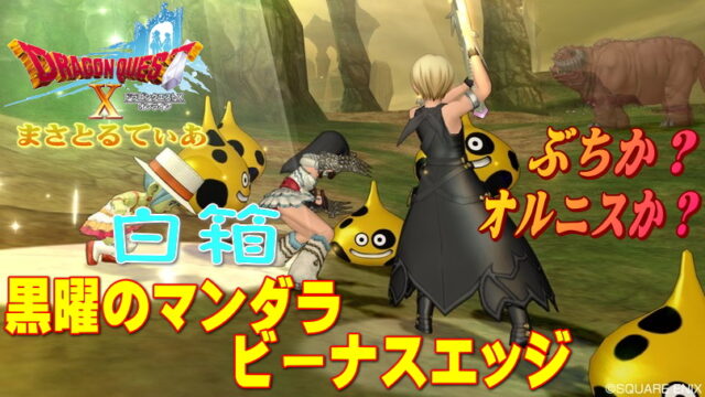 【ドラクエ10】黒曜のマンダラついでにビーナスエッジ白箱！狙いはぶちスラかダークオルニスか？ブーメラン編【DQ10】