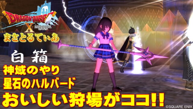【ドラクエ10】星石のハルバード＆神域のやりを白箱ゲット！更に超さみだれ突きの極意も狙える狩場がアツい【DQ10】